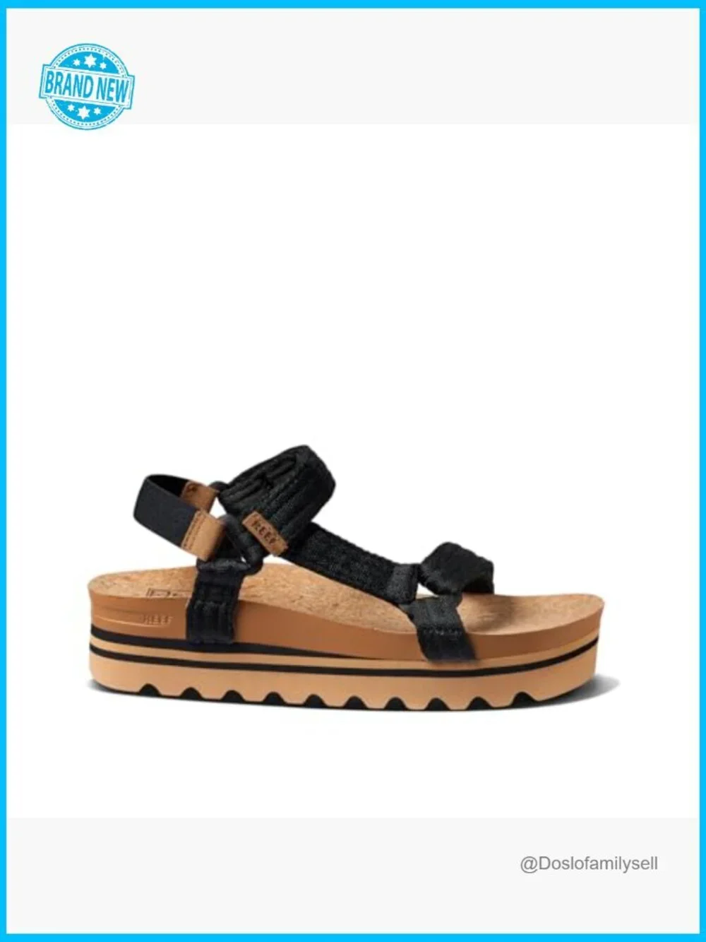 Platform Slingback Sandals with Arch Support Cushion Sole Lightweight